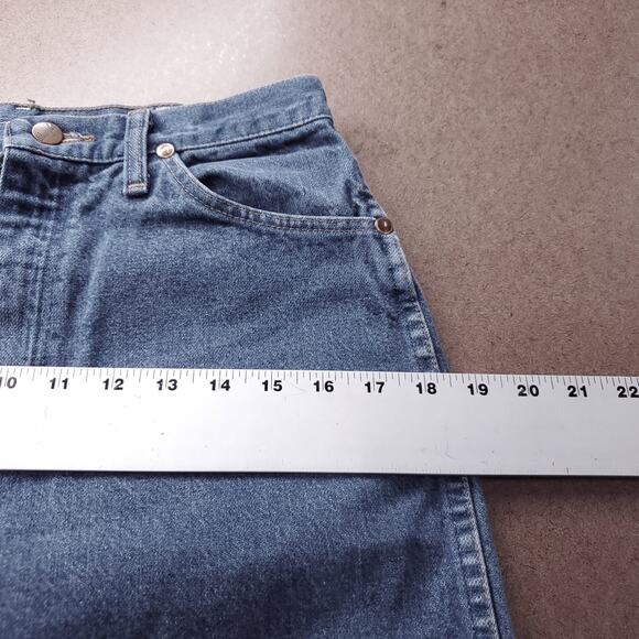 Wrangler Jeans Wmns Junior 11x34 Medium Wash Straight Leg Classic Denim Western - Picture 4 of 10